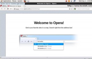 Browsing Opera 12.00 Browser