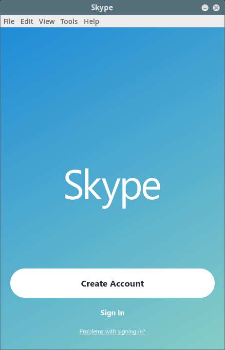 Start Skype in CentOS