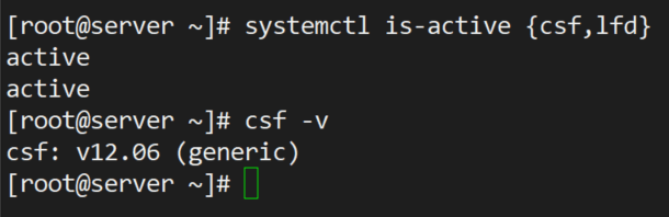 Test Config Security Firewall