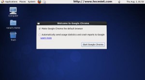 Google Chrome Startup Screen