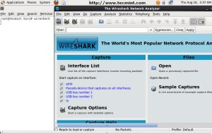 Wireshark Welcome Screen