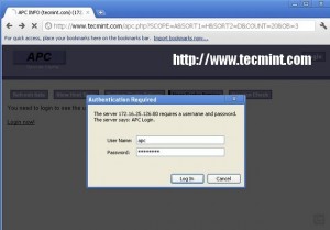 APC Admin Login