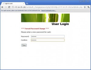 Set Cacti Password