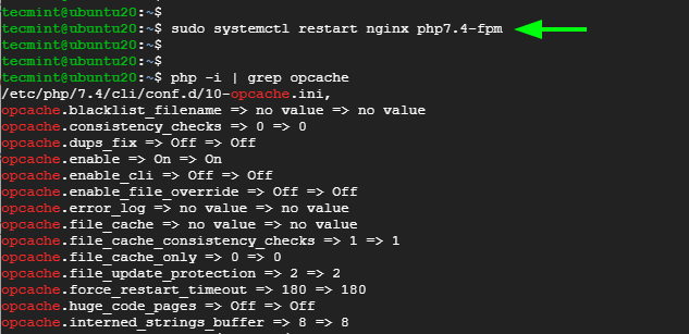 Enable OPCache in Nginx