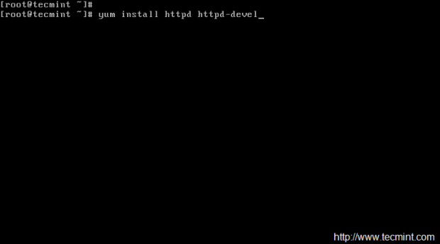Install Apache in CentOS 6 and 7