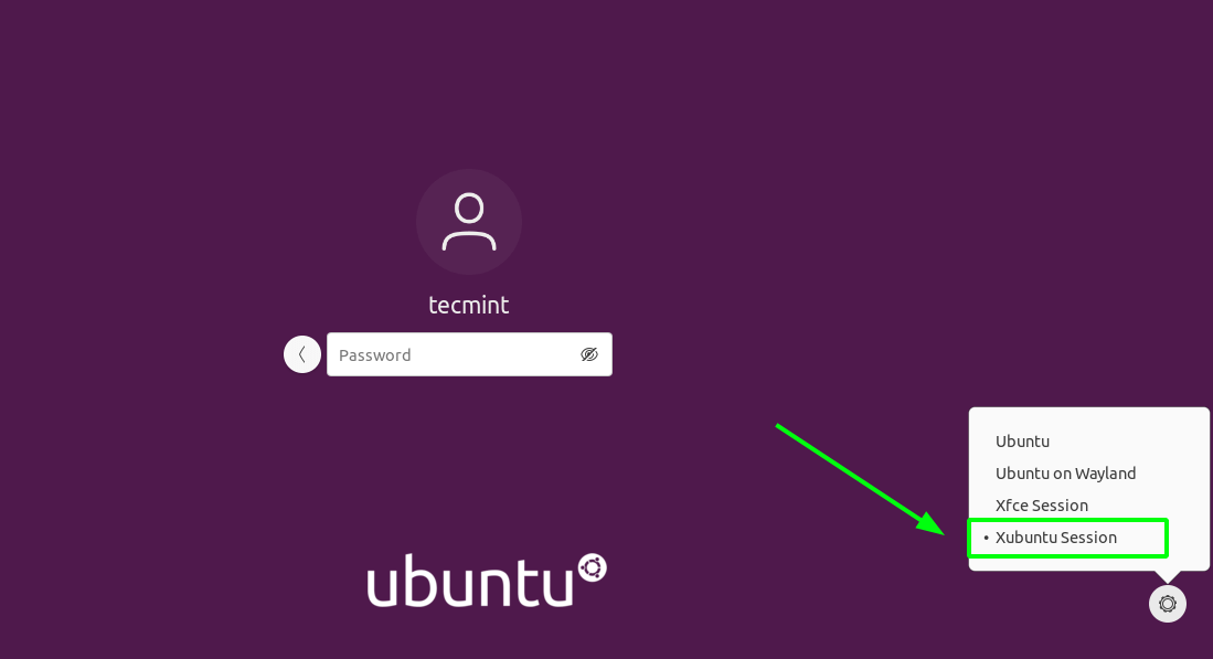 Choose Xubuntu in Ubuntu