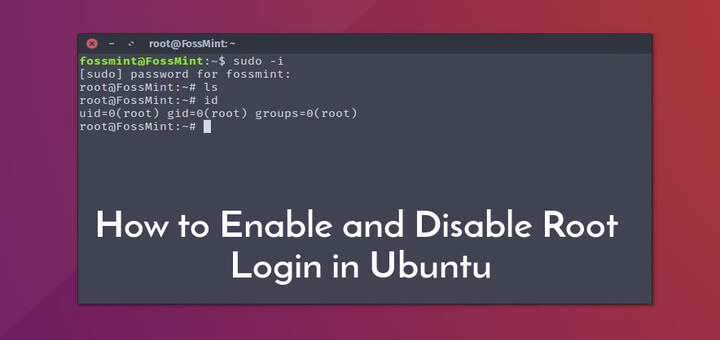 Enable Root Login in Ubuntu