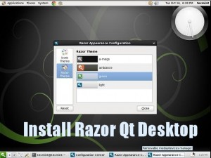 Install Razor Qt Desktop in Linux