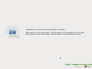 ClearOS 6.3 Installation Completes