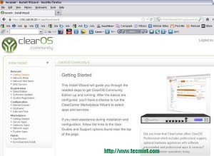 ClearOS Installation Wizard