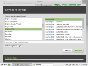 Linux Mint 13 Keyboard Selection