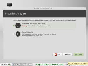 Linux Mint 13 Partition