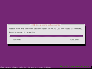 Enter Twice Password for User