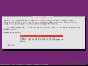 Select Ubuntu Disk Partition