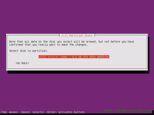 Select Disk Partitioning