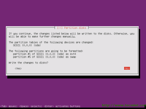 Write the changes to disks