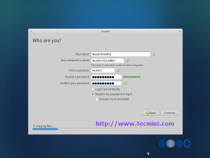 Xubuntu 12.10 username and password