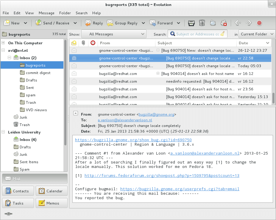 Evolution Email Client for Linux