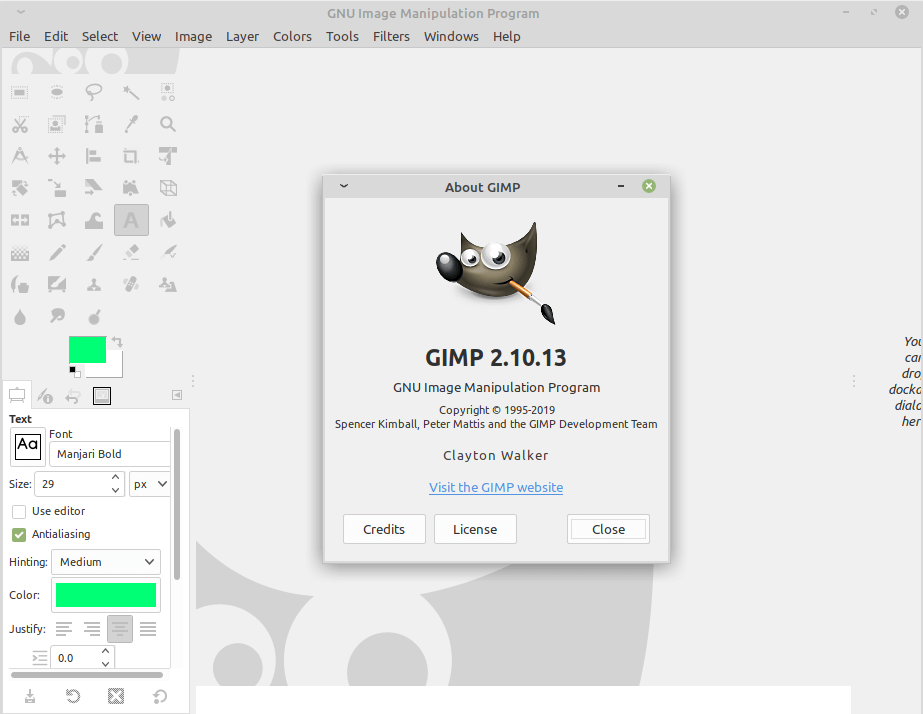 GIMP за Linux Mint