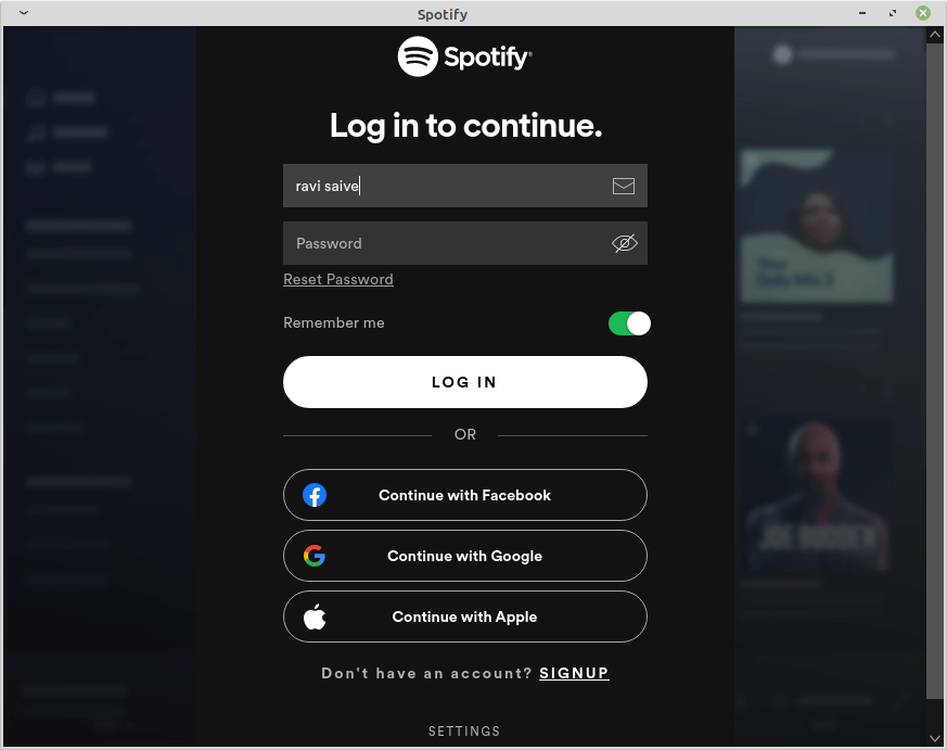 Spotify for Linux Mint