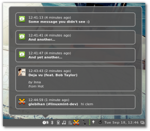Cinnamon Desktop Notifications