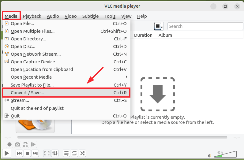 Convert Video Files in VLC