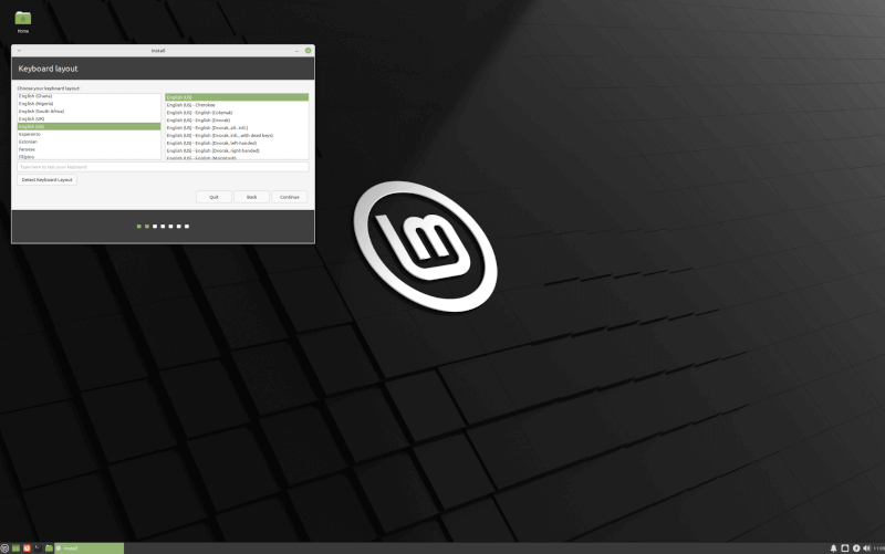 Linux Mint Keyboard