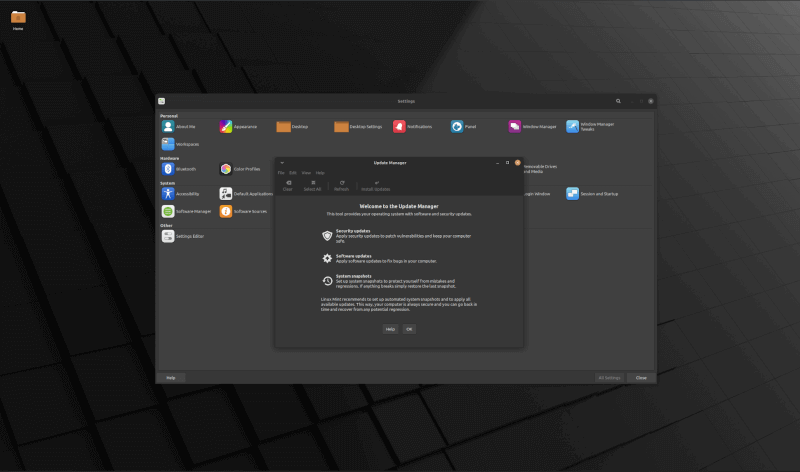 Linux Mint Update Manager