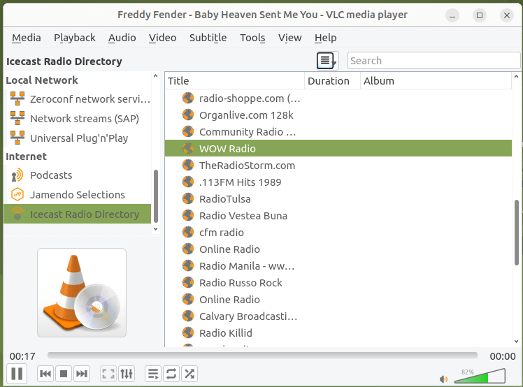 Play Radio in VLC