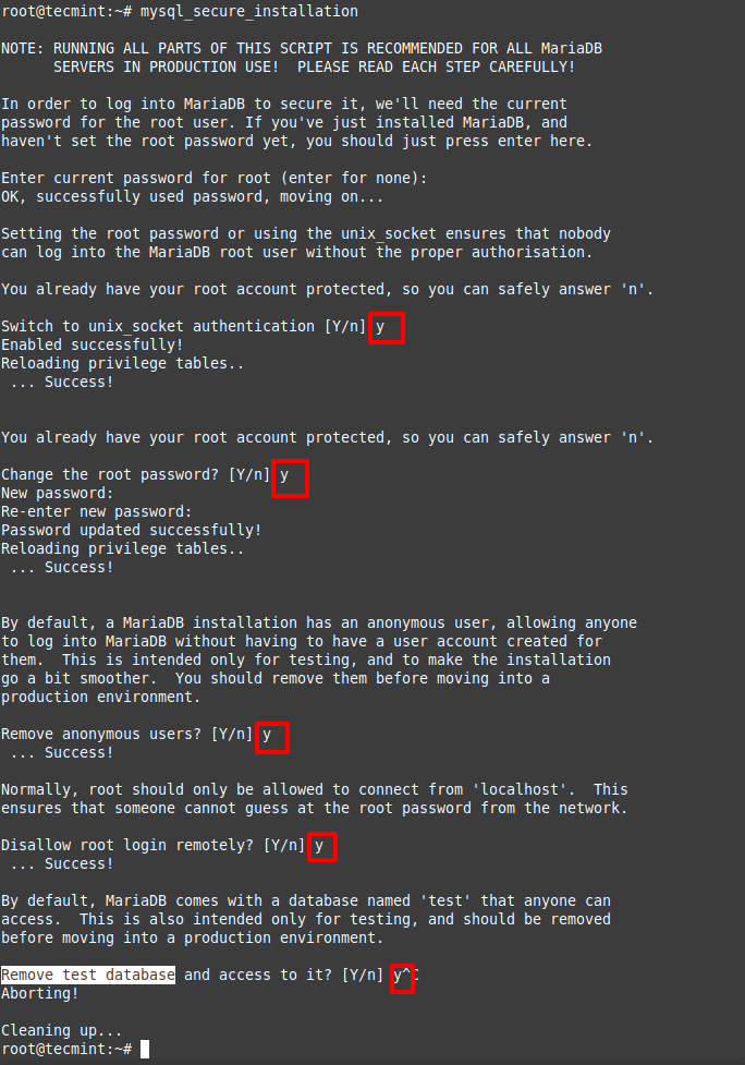 Secure MariaDB in Rocky Linux