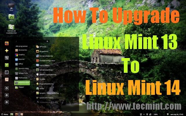 Update Linux Mint 13 to Linux Mint 14