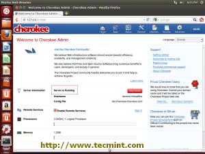 Cherokee Admin Interface