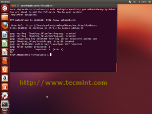 Install Rhythmbox Music Player