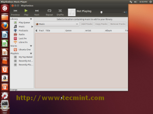 Rhythmbox music player Screenshot