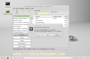Linux Mint 14 Login Screen