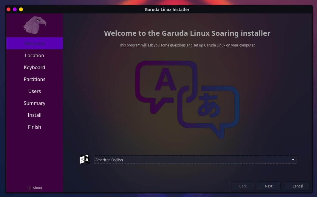 Garuda Linux Calameres Installer