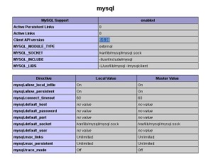 Check MySQL Info