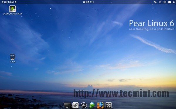 Pear Linux Desktop Screen