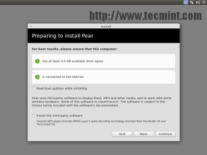 Pear Linux Drive Space