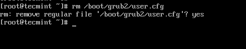 Remove GRUB Password