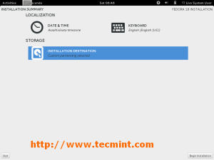 Fedora 18 Basic Installation
