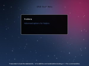 Fedora 18 Welcome Screen