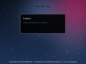 Fedora 18 Boot Loader