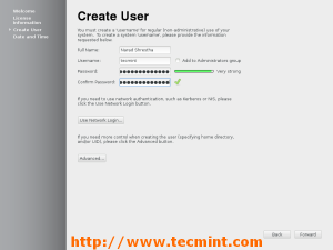 Fedora 18 Create User