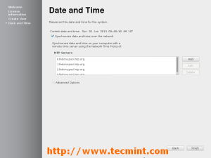 Fedora 18 Set Date and Time