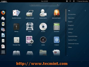 Fedora 18 Gnome 3.6 Desktop