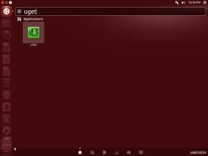 Start uGet in Ubuntu