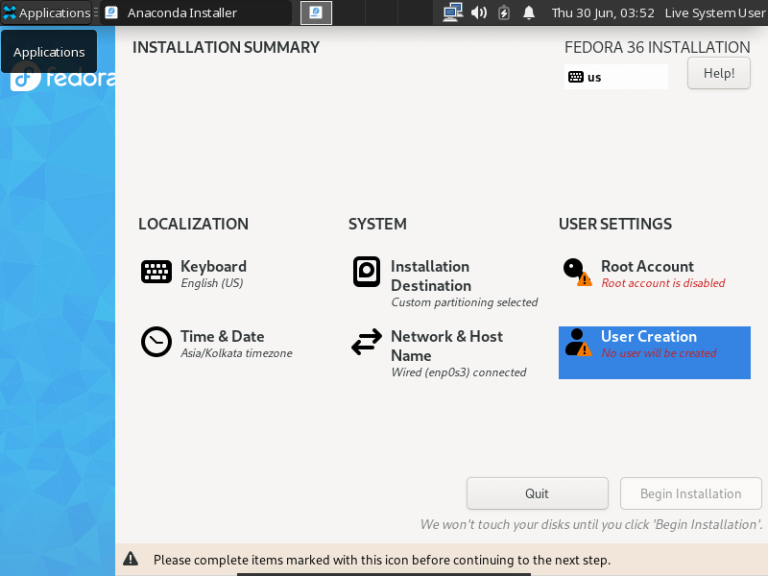 How to Install Fedora 36 XFCE Desktop Edition