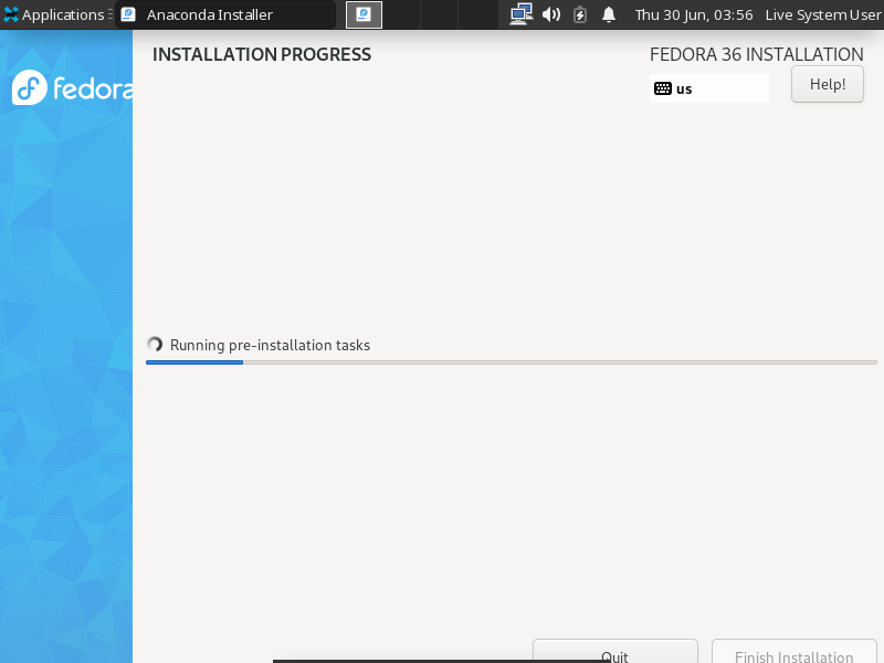 Fedora Installation Process