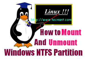 How to mount ntfs partition in linux